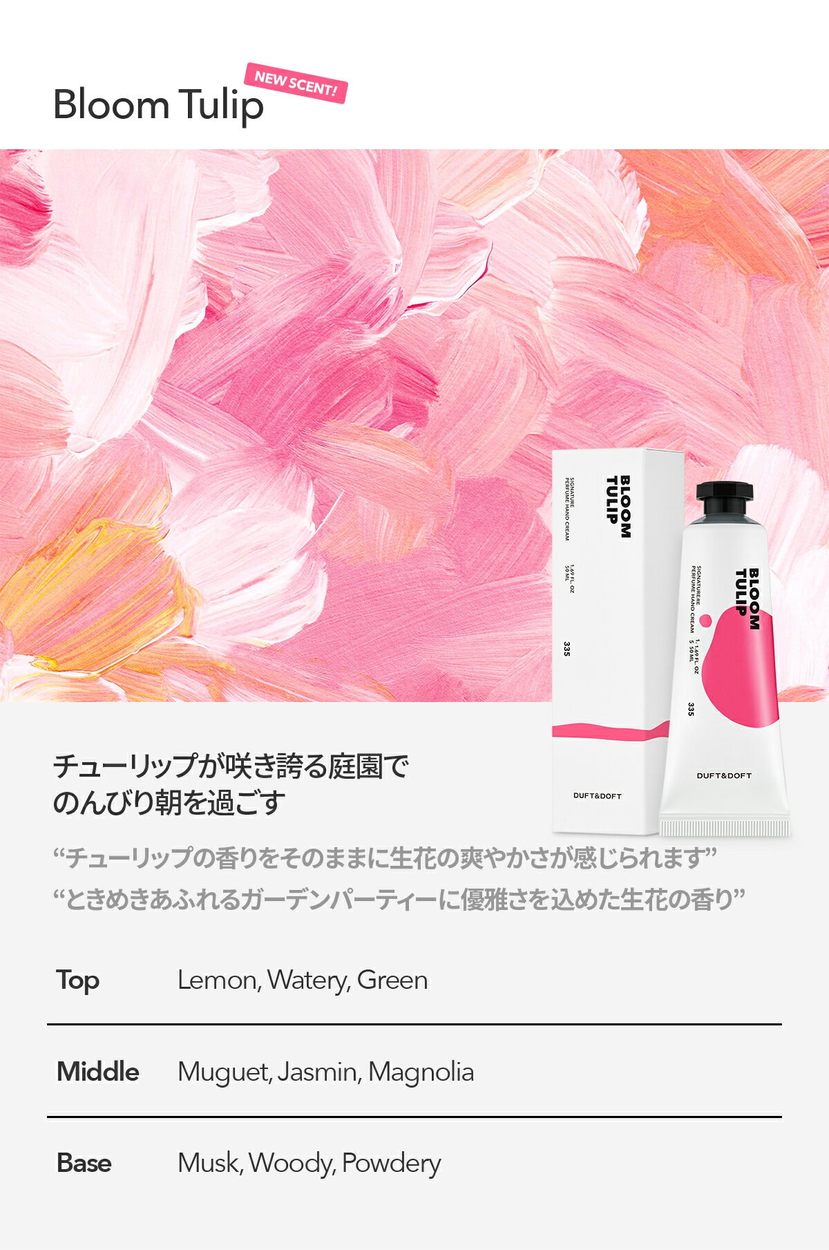 DUFT&DOFT シグネチャー パヒューム ハンドクリーム Stockholm Rose ストックホルムローズ 50ml ダフト&ドフト 韓国コスメ 手 ハンドケア 【国内発送】