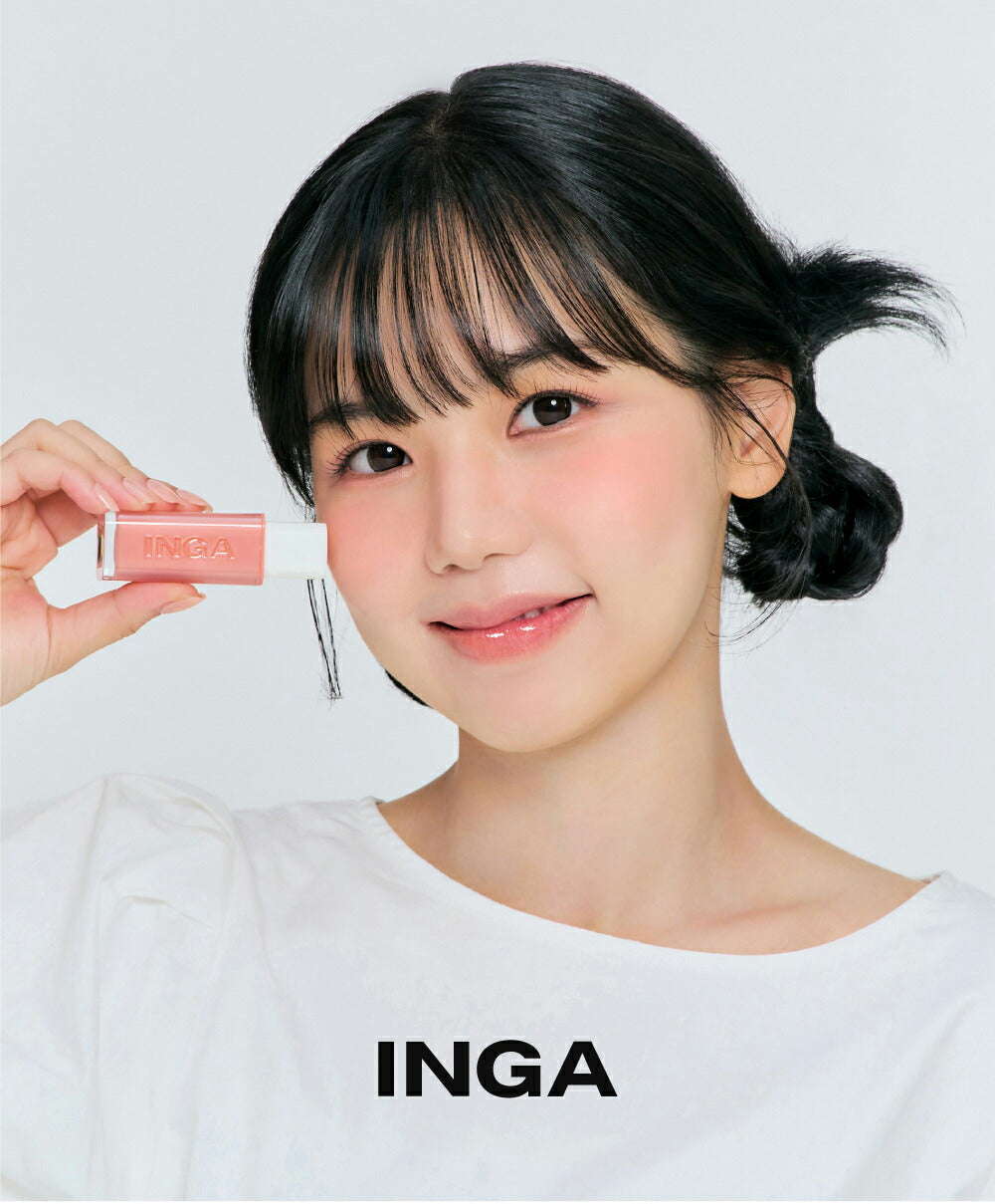 INGA ウォーターグローリップティント ROSY ROSE ローズベージュ うるおい ツヤ しっとり 透明感 化粧品 コスメ【国内発送】