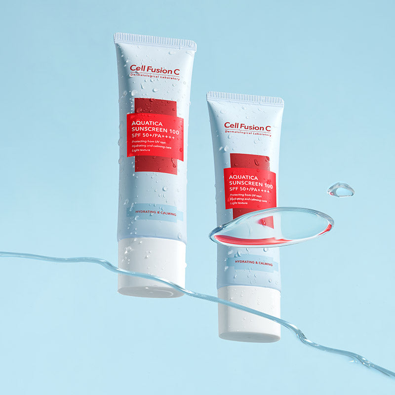 【 送料無料 】  日焼け止め CellFusionC アクアティカ サンスクリーン 100 SPF50+ PA++++ 50ml 韓国コスメ セルフュージョンシー保湿 紫外線 UV 下地 ベースメイク 化粧品 コスメ【国内発送】