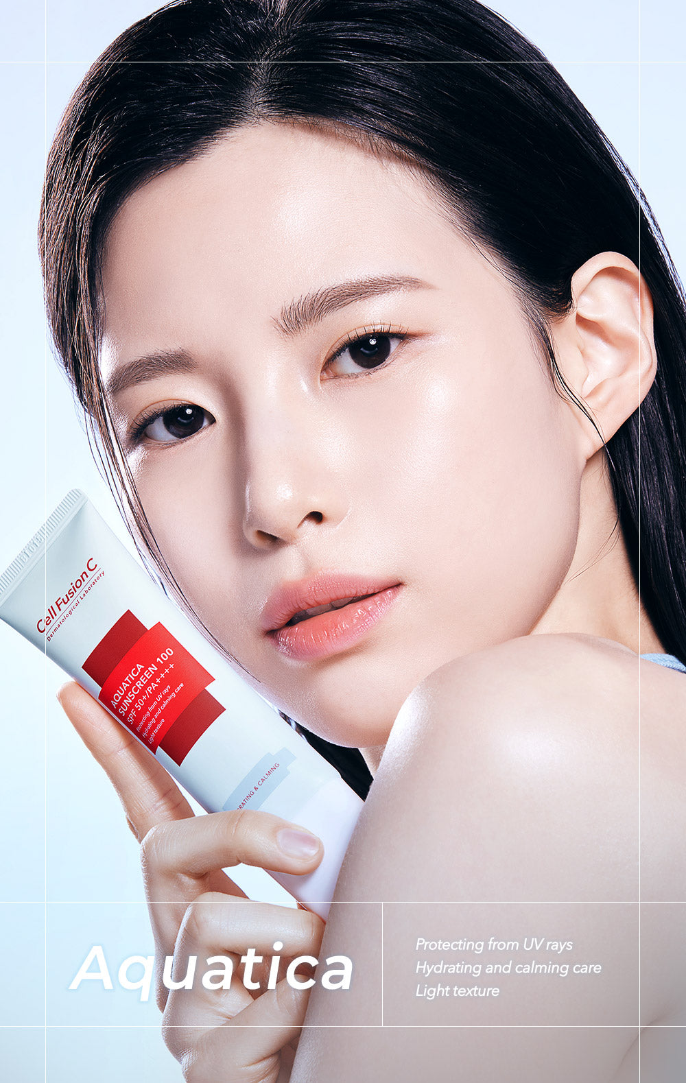 【 送料無料 】  日焼け止め CellFusionC アクアティカ サンスクリーン 100 SPF50+ PA++++ 50ml 韓国コスメ セルフュージョンシー保湿 紫外線 UV 下地 ベースメイク 化粧品 コスメ【国内発送】