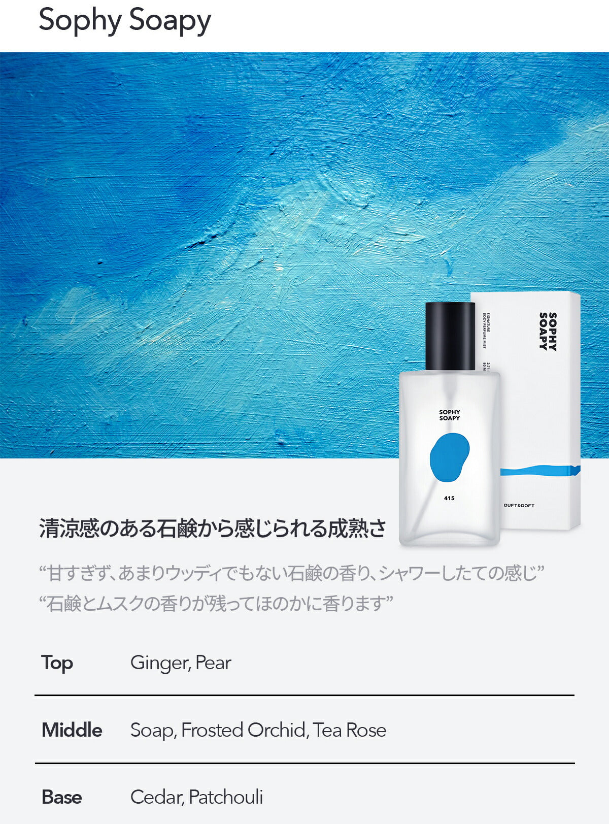 DUFT&DOFT ダフトアンドドフト シグネチャー パヒューム ボディミスト Stockholm Rose ストックホルムローズ 80ml 香り 韓国コスメ 化粧品 コスメ【国内発送】